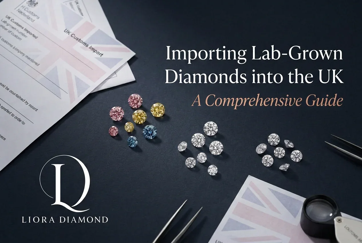 Importing the fancy color and colorless lab-grown diamonds into the UK with a complete details.